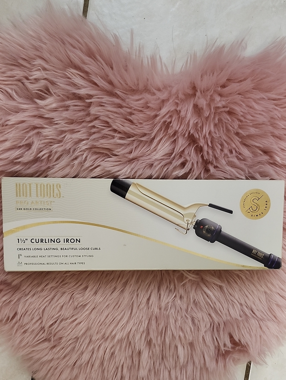 Brand New HOT TOOLS 24K Gold Collection 1 1/2" Curling Iron